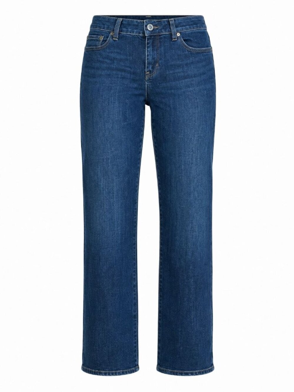 American Eagle Outfitters 10 Long Dark Wash Low Rise Straight Leg Y2K Jean Pants